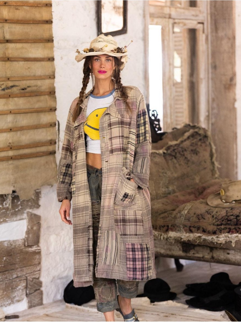 Patchwork Haven Coat JACKET 830-OZOMB-OS